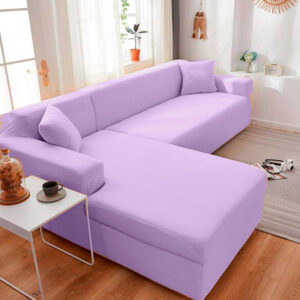 Protector de sofá premium lila L izquierdo
