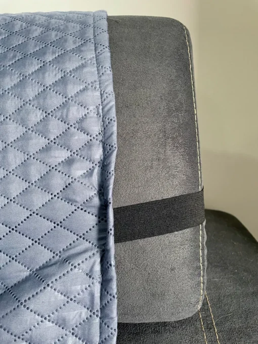Protector de sof gris/azul claro doble faz Casa LiLe