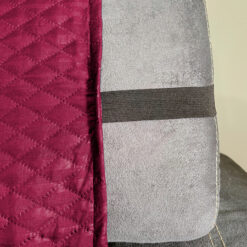 Alternative view of Protector de sofá vinotinto/café doble faz