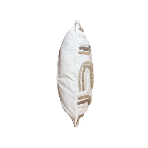 Coj n Decorativo Rustic con Flecos Arco ris Beige Casa LiLe