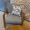Coj n Decorativo Rustic con Flecos Arco ris Beige Casa LiLe