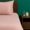 Juego de Duvet Cati nico Rojo Raya Delgada Casa LiLe