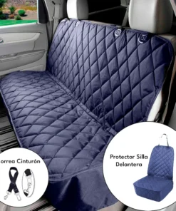 Combo protector silla de carro trasera + delantera azul