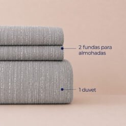 Duvet + Fundas Jacquard Collection Silver - Imagen 3