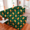 Protector de sofá premium verde navidad L izquierdo