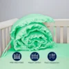 Bumper para cuna con boleros verde Casa LiLe