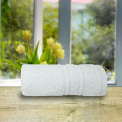 Toalla de manos blanca set x2 400g Casa LiLe