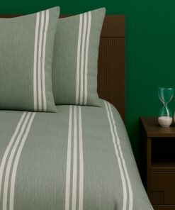 Juego de Duvet Catiónico Verde Triple Línea