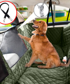 Protector para silla trasera impermeable premium verde militar