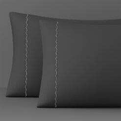 Alternative view of Juego de Duvet Algodón Gris 400 hilos