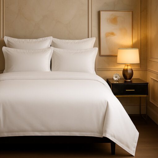 Juego de sábanas algodón blanco