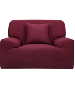 Alternative view of Protector de sofá premium vinotinto