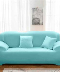 Protector de sofá premium azul celeste