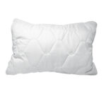 Almohada acolchada blanca de microfibra
