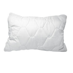 Almohada acolchada blanca de microfibra