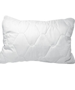 Almohada acolchada blanca de microfibra