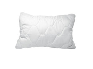 Almohada acolchada blanca de microfibra