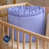 Bumper para cuna azul con boleros Casa LiLe