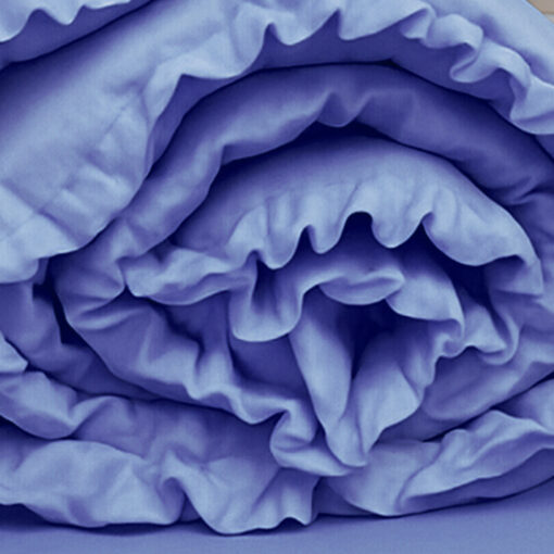 Bumper para cuna azul con boleros