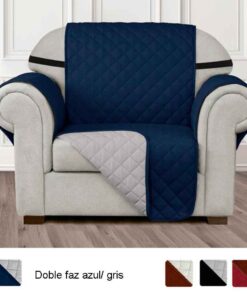 Protector de sofá azul noche doble faz un (1) puesto