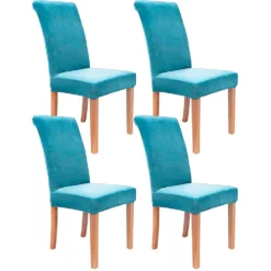 Protector de silla azul cielo para comedor Premium Tipo B (Con Imperfecciones) Casa LiLe