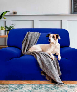 protector de sofa azul rey para perros