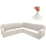 Funda ajustable para rinconera beige