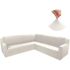 Funda ajustable para rinconera beige Tipo B (Con Imperfecciones) Casa LiLe