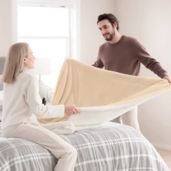 Cobija Ovejera Beige Casa LiLe