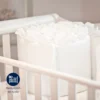 Bumper para cuna blanco con boleros 100% algod n Casa LiLe