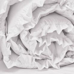 Bumper para cuna blanco con boleros