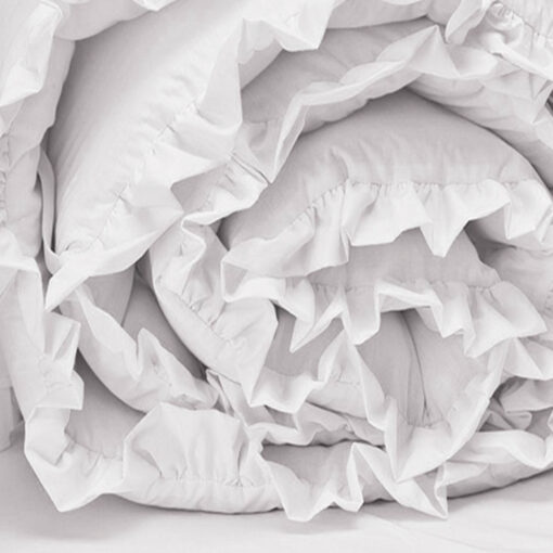 Bumper para cuna blanco con boleros