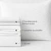 Juego de Duvet Jacquard Blanco Rayas Casa LiLe