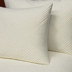 Juego de Duvet Jacquard Blanco Rayas Casa LiLe