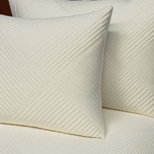 Juego de Duvet Jacquard Blanco Rayas Casa LiLe