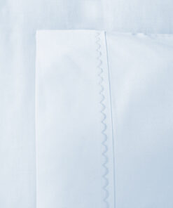 Alternative view of Juego de sábanas azul cielo con bordado para cunas