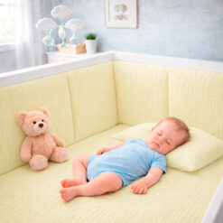 Alternative view of Bumper para Cuna Amarillo Suave 100% Algodón