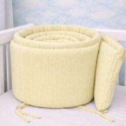 Bumper para Cuna Amarillo Suave 100% Algodón