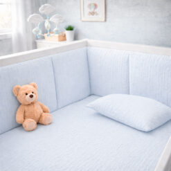 Alternative view of Bumper para Cuna Azul Cielo 100% Algodón
