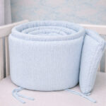 Bumper para Cuna Azul Cielo 100% Algodón