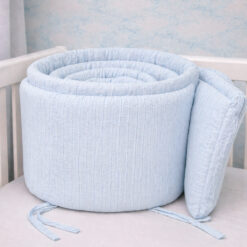 Bumper para Cuna Azul Cielo 100% Algodón
