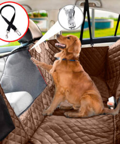 Protector para silla trasera impermeable premium café