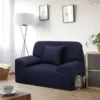Protector de sof premium azul oscuro un (1) puesto Casa LiLe