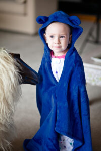 Cobija para niños bunny sintética azul