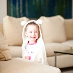 Cobija para ni os bunny sint tica beige Casa LiLe
