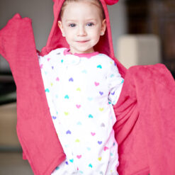 cobija piel de cobija rosada sintetica