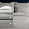 Combo Juego de Duvet 300 hilos Gris Claro + Plum n Casa LiLe