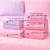 Combo Fresh Infantil Rosado/Lila Juego de S banas Rosado Embosadas + Cubrelecho Infantil Rosado/Lila Casa LiLe