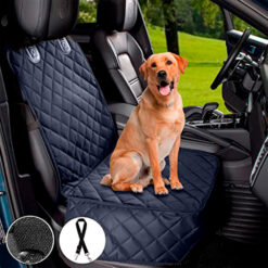 Protector de silla de carro delantero impermeable premium azul oscuro