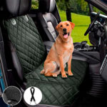 Protector de silla de carro delantero impermeable premium verde militar